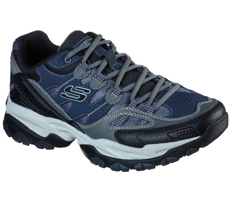 Skechers Herr Marinblå/Grå Sneakers - Sparta 2.0 - Domitia - Sverige (QZCET-3214)